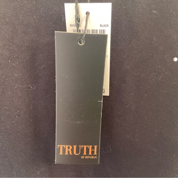 Truth by Republic Black Sweater with Rhinestones - NWT - Size XL - Black - Picture 7 of 9